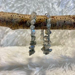 Labradorite Crystal earrings
